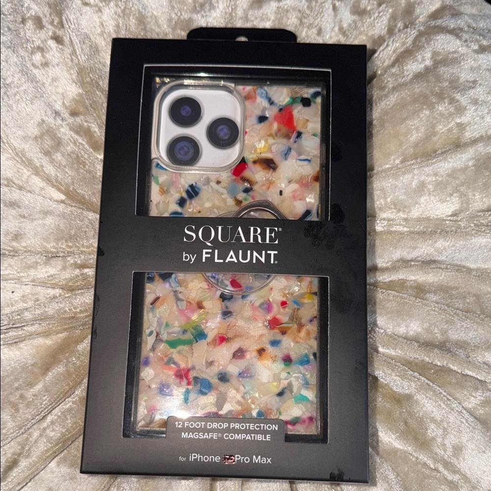 Flaunt Square Multicolor Confetti MagSafe iPhone Case